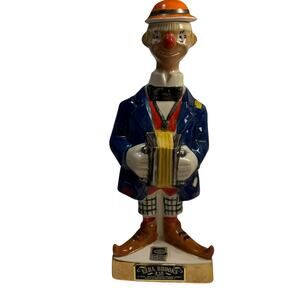 Vintage 1971 Bourbon Ezra Brooks Clown Decanter